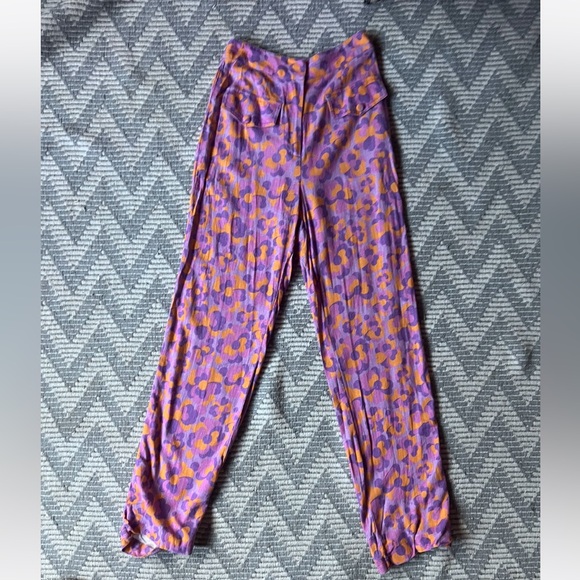 The Wolf Gang Flower Print Boho Festival Pants Size XXS - Picture 2 of 2